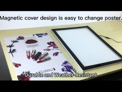자석 커버 디자인은 포스터를 쉽게 교체 할 수 있습니다.