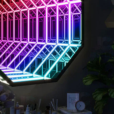 주문 220V 3D 유리 네온 거울 표지판 네온 튜브 파티 LED 네온 스트립 다채색 온라인 제조
