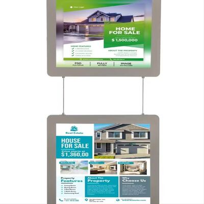 Oem Led 양면 초박형 백라이트 라이트 박스 광고 포스터